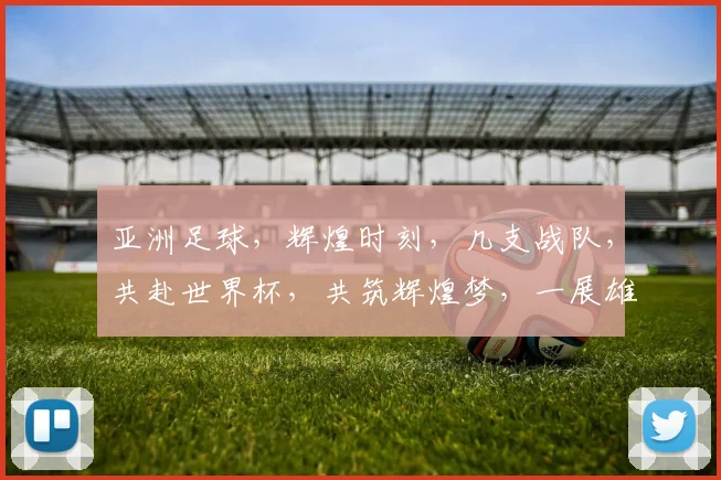 亚洲足球，辉煌时刻，几支战队，共赴世界杯，共筑辉煌梦，一展雄风